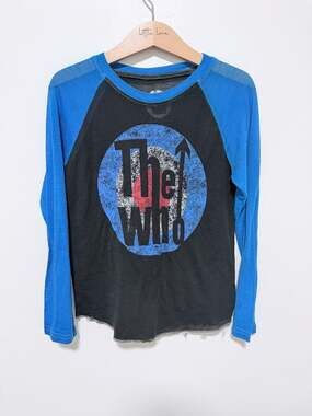 The Who Raglan Long Sleeve Shirt Size 4T Vintage